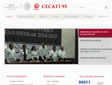 Tablet Screenshot of cecati95.edu.mx